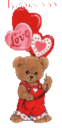 Gif animé amour ourson